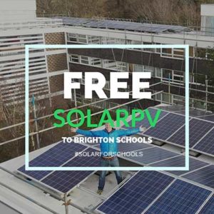 free soalr for Brighton schools