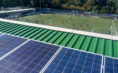 Community Energy SolarPV powers Maidstone FC’s ground, helping the Stones go green