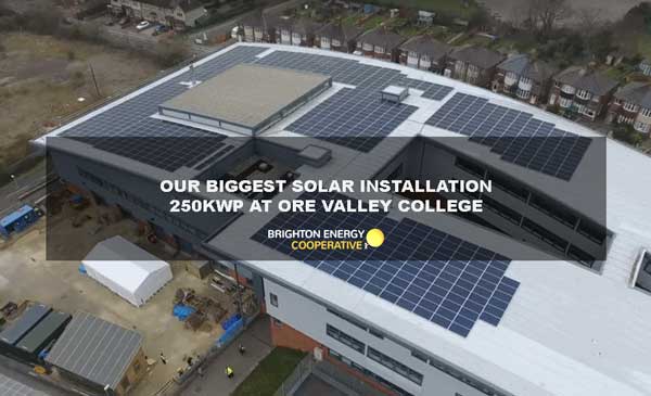 Solar Powered 76% of Ore Valley College Today – BEC’s Biggest Solar System