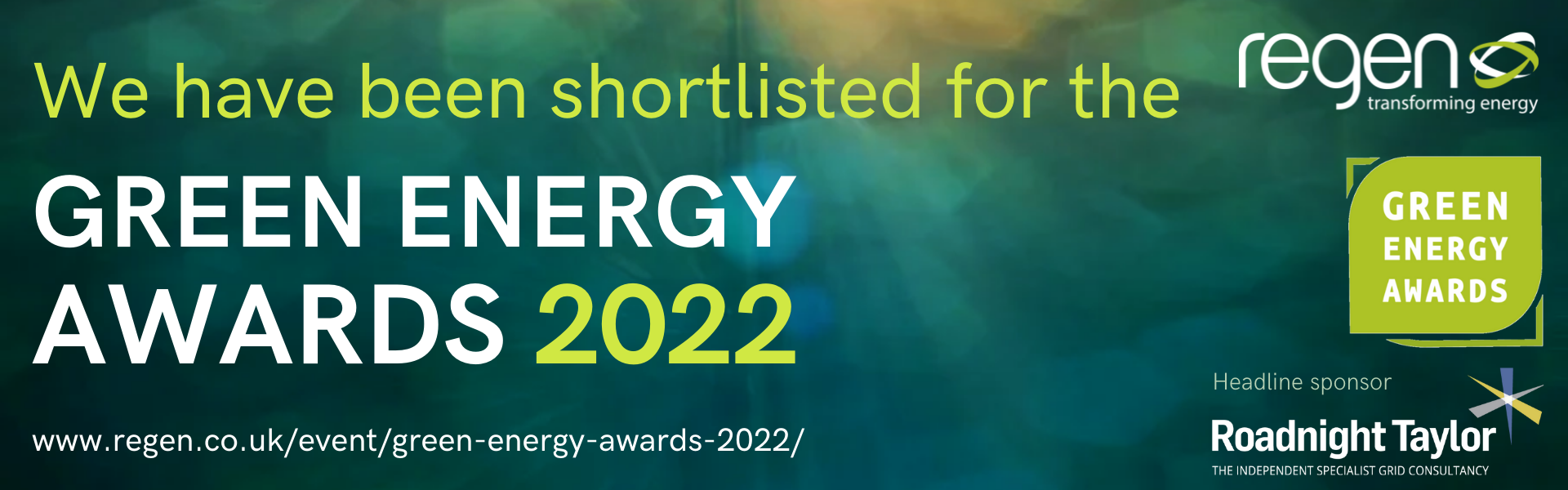 Green Energy Awards banner