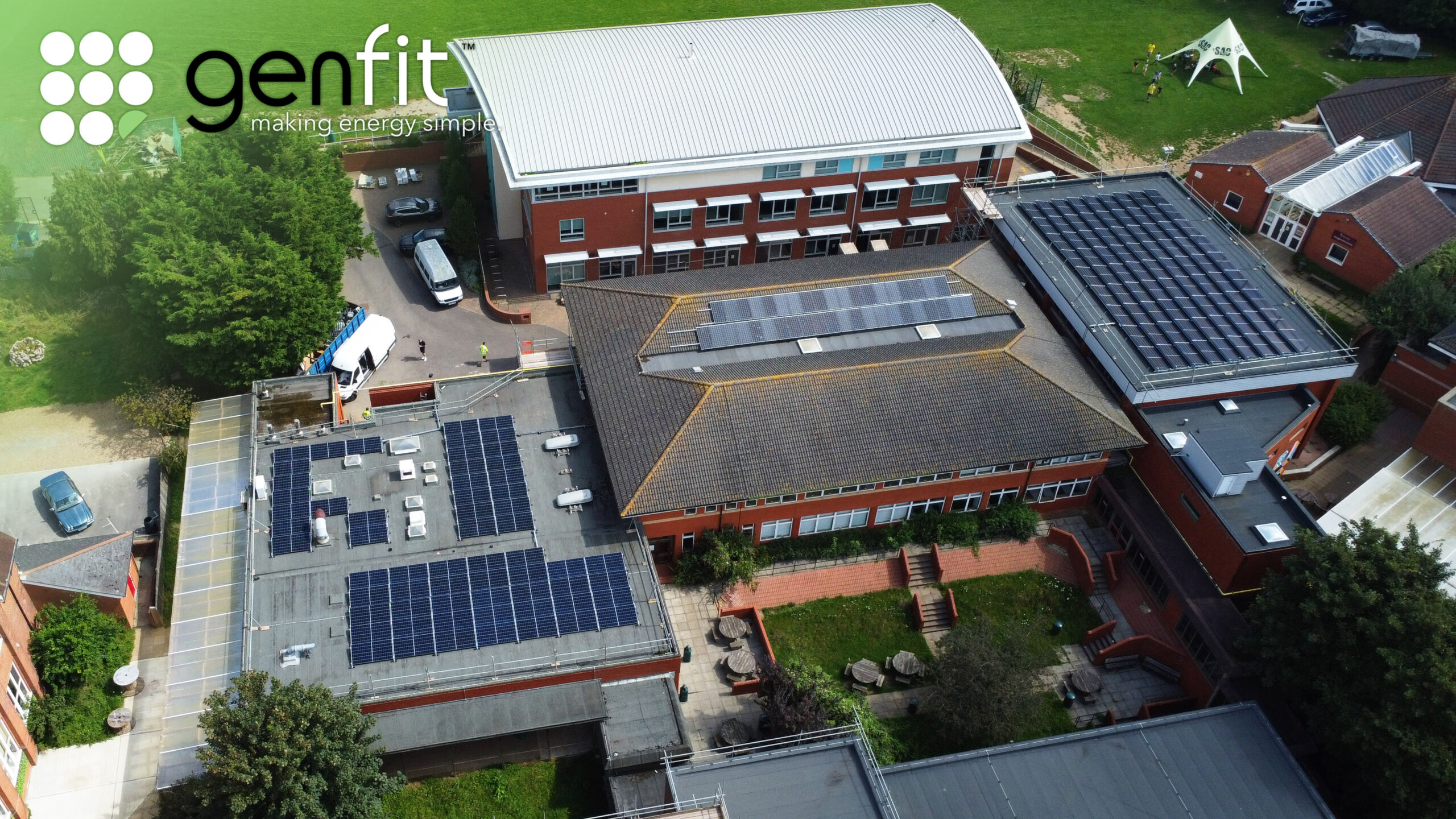 Brighton Energy Solar on Cardinal Newman Catholic School roofs